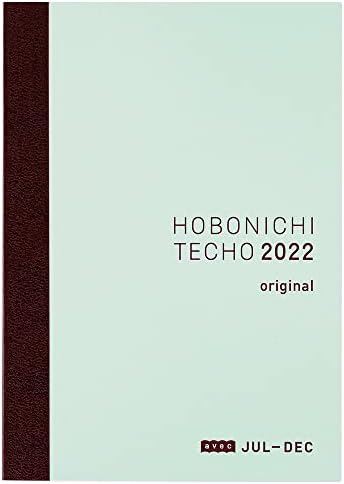Hobonichi Techo ספר AVEC מקורי [יפנית/A6/יולי 2022 התחלה/ספר 6 חודשים/יום שני התחלה]